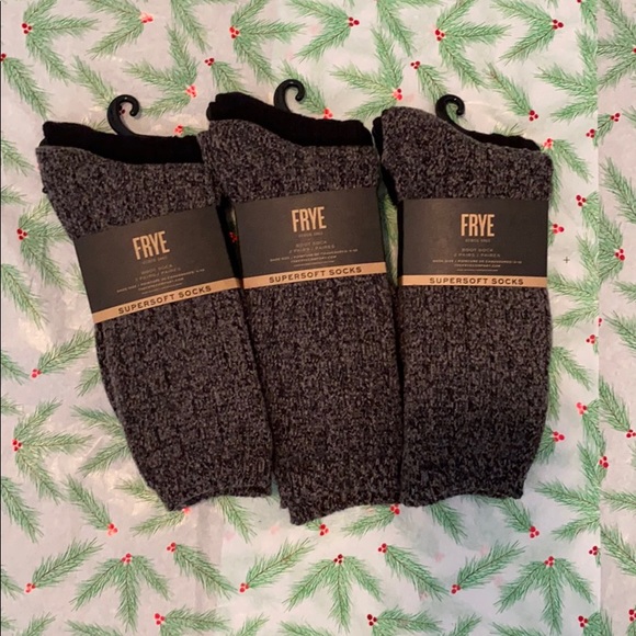 3 pairs of Frye boot socks